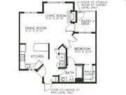 1BR/1BA