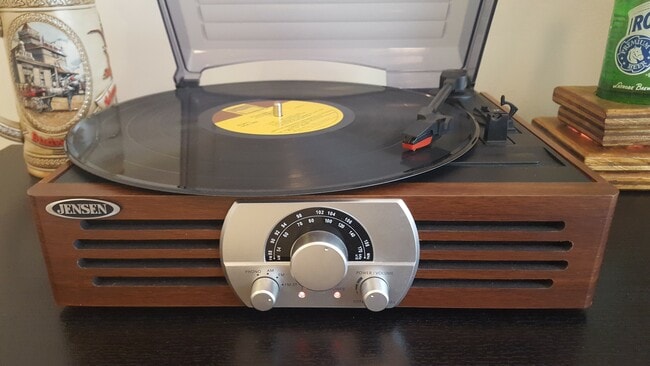 For the vinyl fans! Record player with a selection of records from various genres. - 2125 Southend Drive Unit #149