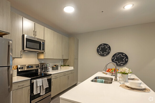 1BR, 1BA, Model - 100SF, Kitchen