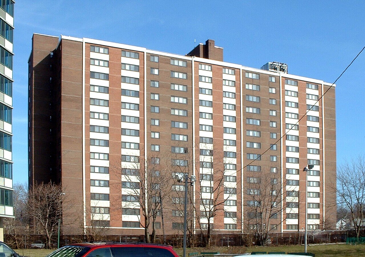 View from the southwest - The Brookside Apartments
