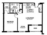 1 Bed / 1 Bath - 890 SF