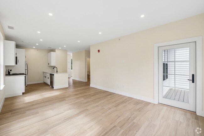 1BR, 1BA - 937SF - Living Room and Kitchen