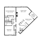 Plano del piso de North Willow - Devon 1350 ft2.jpg