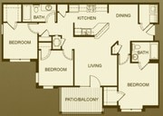 3BR / 2BA