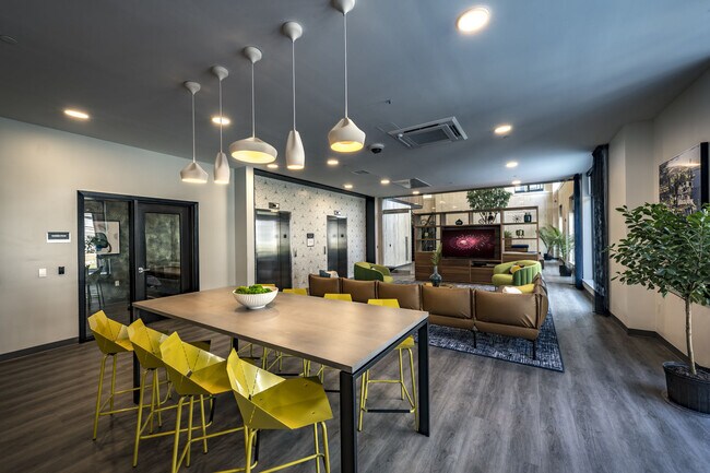 Resident Lounge With Large Table.