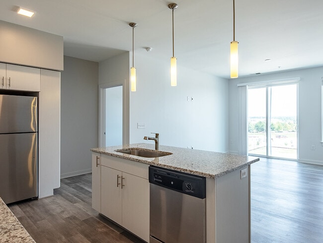 Open floor plan in the two bedroom