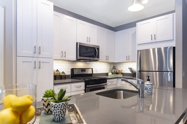 Kitchen Island at Keva Flats
