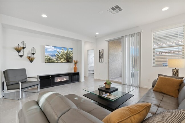 Living Room with Fireplace - 9014 W Oregon Ave