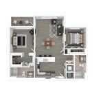 B1 3D Floor plan