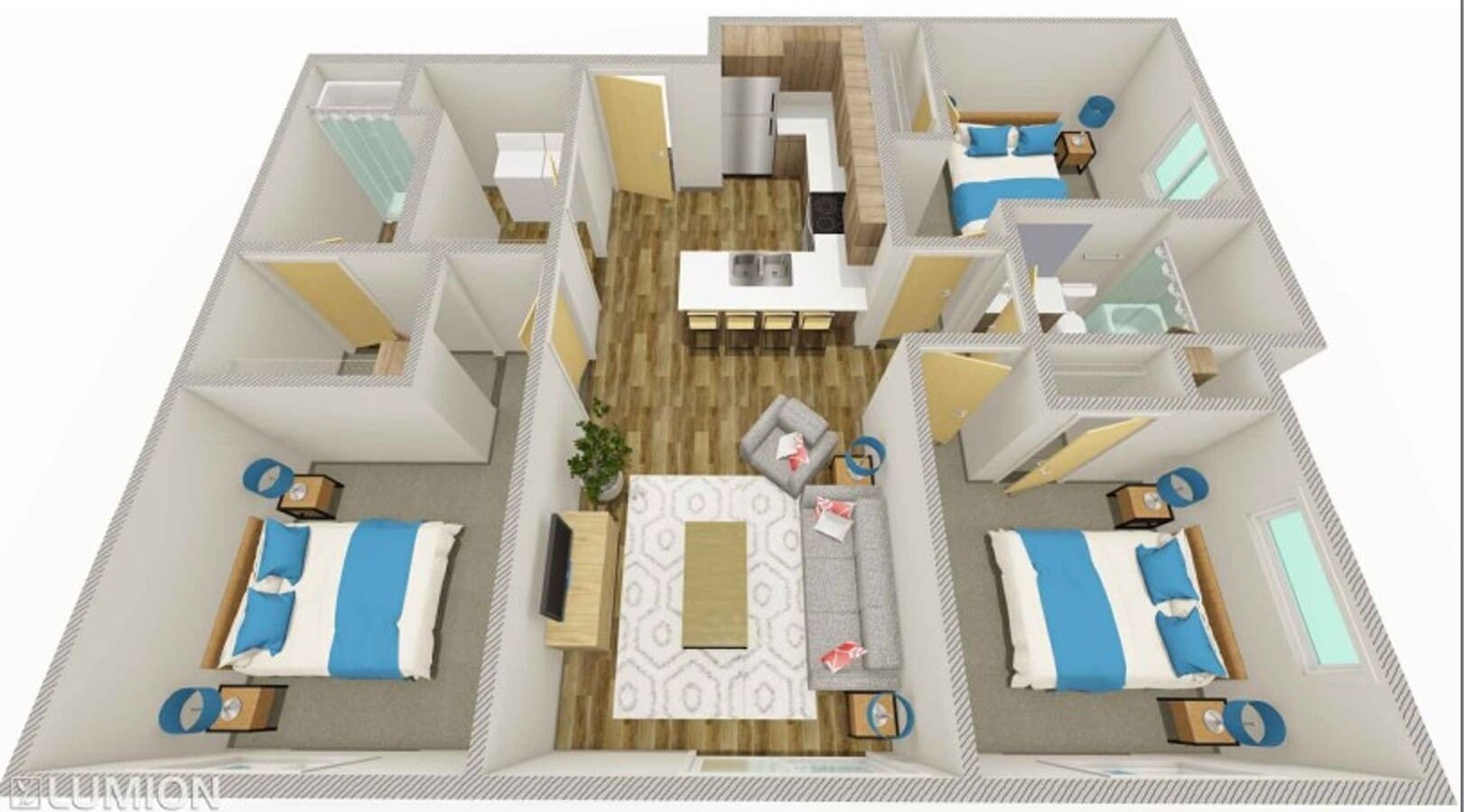 Rail 10 Lofts - Rail 10 Lofts Unidad 3 Bedroom