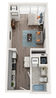 The Mason is a modern 1 Bedroom + 1 Bathroom Studio apartment within walking distance to the University of Maryland, Baltimore. This floor plan has stainless steel appliances, luxury vinyl flooring and access to all the amenities Prosper has to offer including the 24-hour fitness center, terrace...