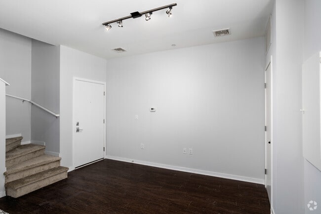 1BR, 1BA - 698SF - Bi-Level - Living Room - The Flats at Brewerytown