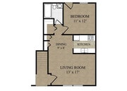 1-bed, 1-bath