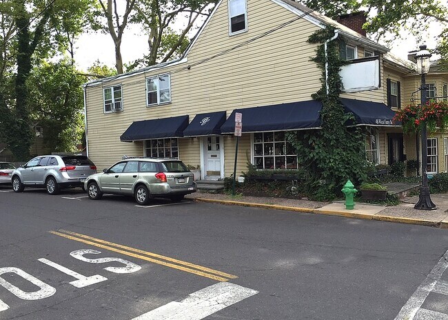 Corner Entrance View 12 Stockton Avenue and Historic Ferry Street, New Hope, Bucks County, Pennsylvania. - 12 Stockton Avenue