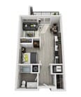 A2 (Studio) floor plan Brookside 51