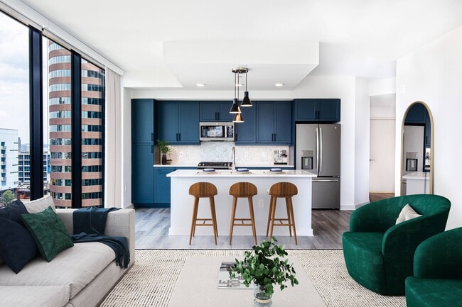 Kitchen with Baltic Blue Finish Scheme