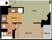 1BR/1BA