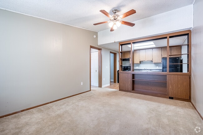 1BR, 1BA - 576SF - Living Dining Room - Longleaf Apartment Homes