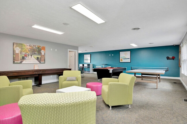 Social Lounge with Game Room at The Commons Clubhouse in Oxford, OH