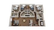 4 x 4 Bedroom Floorplan