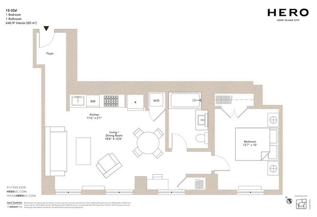 Floor Plan - 4202 Crescent St Unidad 17D