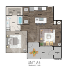 1 Bed/1 Bath - 848 sq ft
