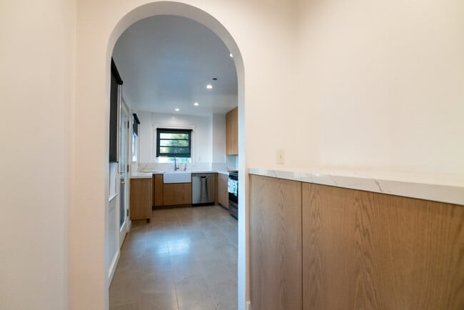 View of Kitchen from bar nook
