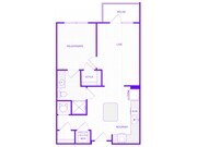 One Bedroom One Bath (749 SF)