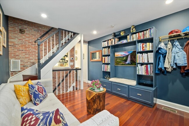 Cozy Living Room with Built-ins
