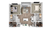 LAKEVIEW B1 2x2 1053 sq ft