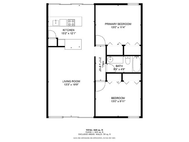 Building Photo - Great Location - 2 bed 1 bath Private Yard Rental