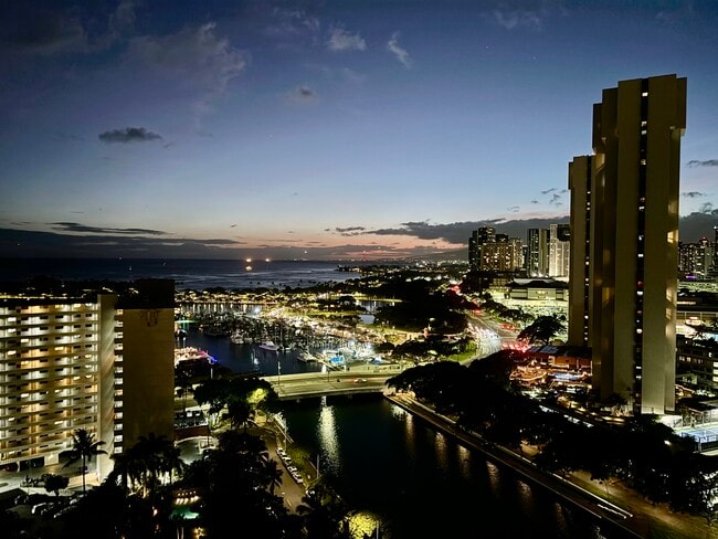 Evening views - 1551 Ala Wai Blvd Unit 2002