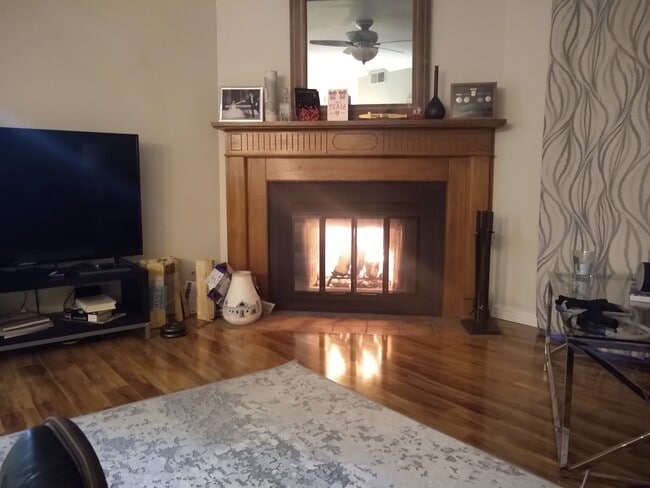 Fireplace in living room
