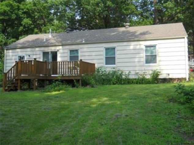 Backyard with deck - 9014 Main St House