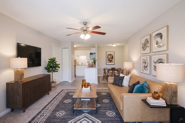 Apartamentos renovados de una habitación en Triangle Park en Durham, Carolina del Norte.