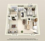 1 Bed 1 Bath