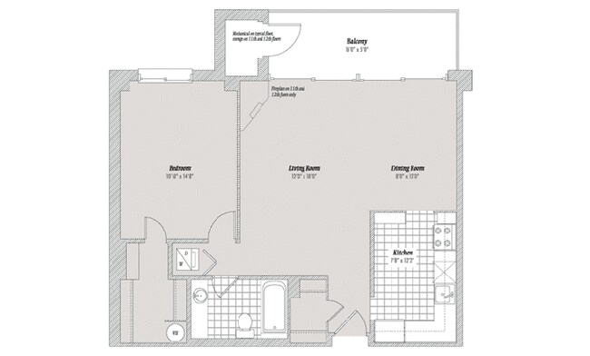 Floorplan and layout - 2230 George C Marshall Dr Apartment