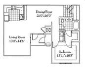 1BR/1BA