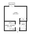 Este | Plano de planta del estudio
