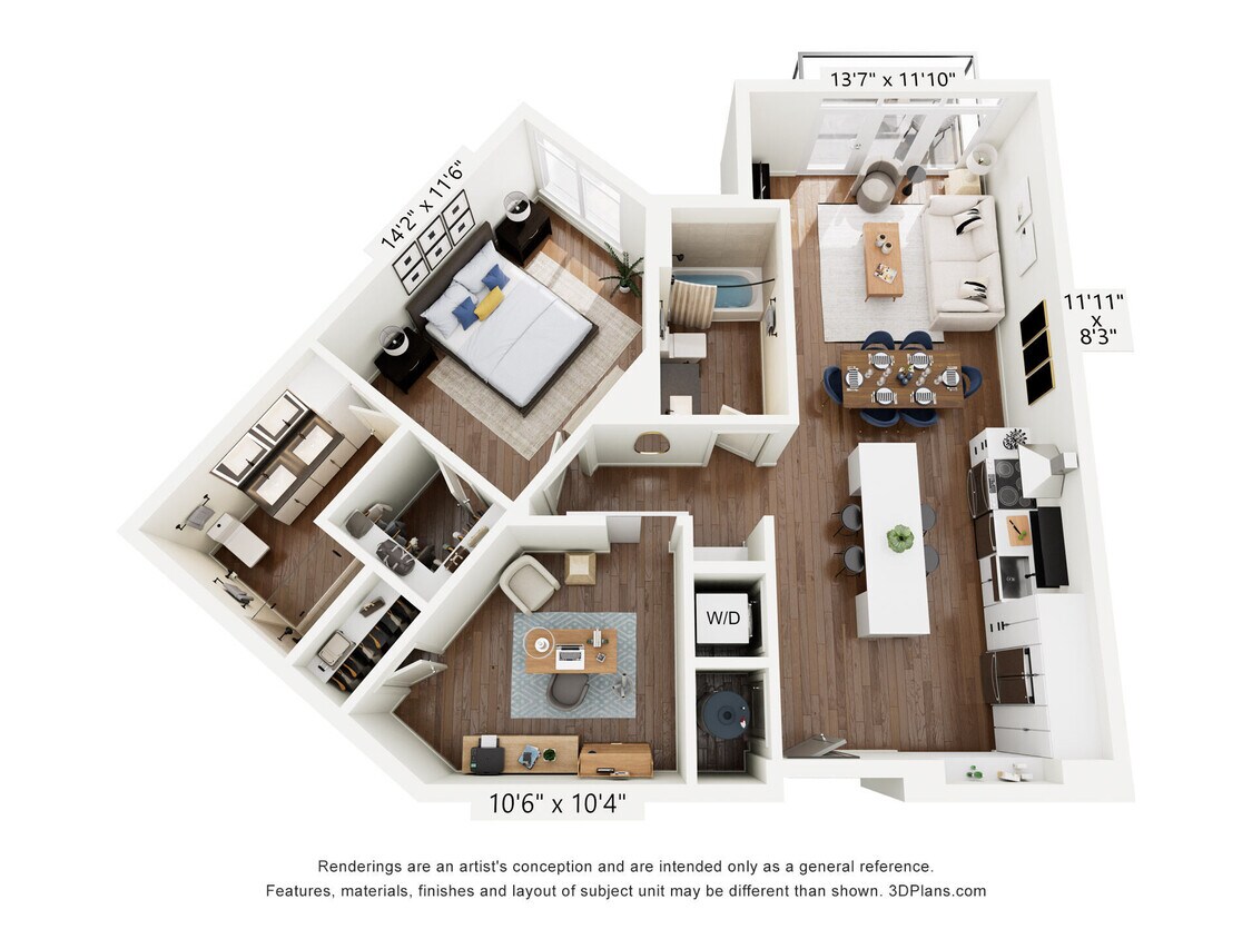 Floor Plan - A9 + Den