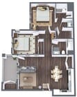 2 bed, 2 bath Type C