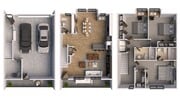 3 bed/2.5 bath-3 story