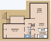 1BR/1BA