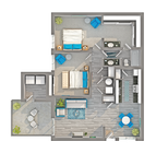 Suisun | 2-Bedroom Floorplan