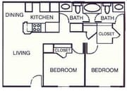2BR/1.5BA