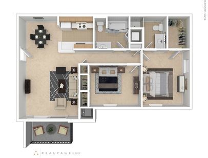 Floor Plan - Two Bedroom Traditional