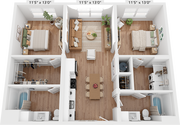 B2H | 2x2 | 994 sf