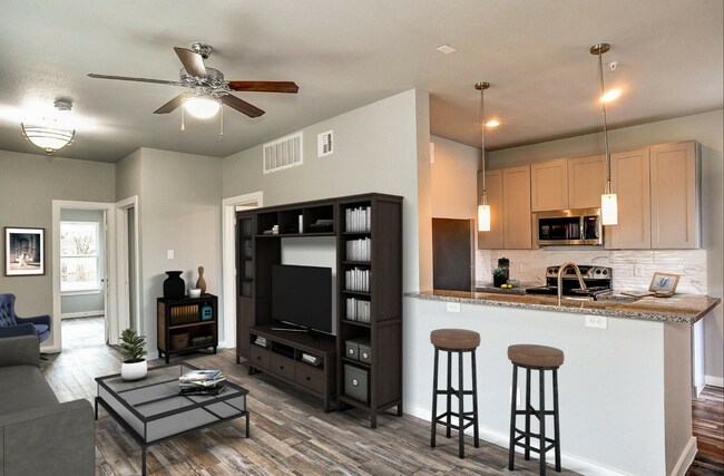 Staged Living Room - Park Place Apartments
