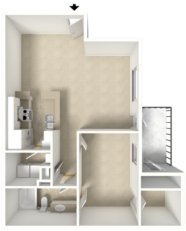 Beechwood - 1B1B - Spruce - 797 Sq Ft - 3D.jpg