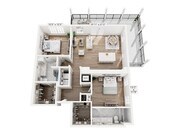 B3 floor plan The Water Tower District at Schilling Farms